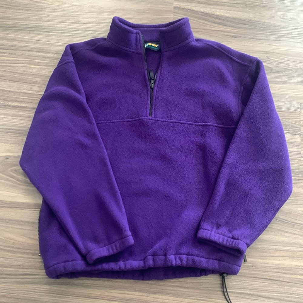 GUC Vintage EBTek Eddie Bauer Men’s Medium Rich Purple pullover Fleece